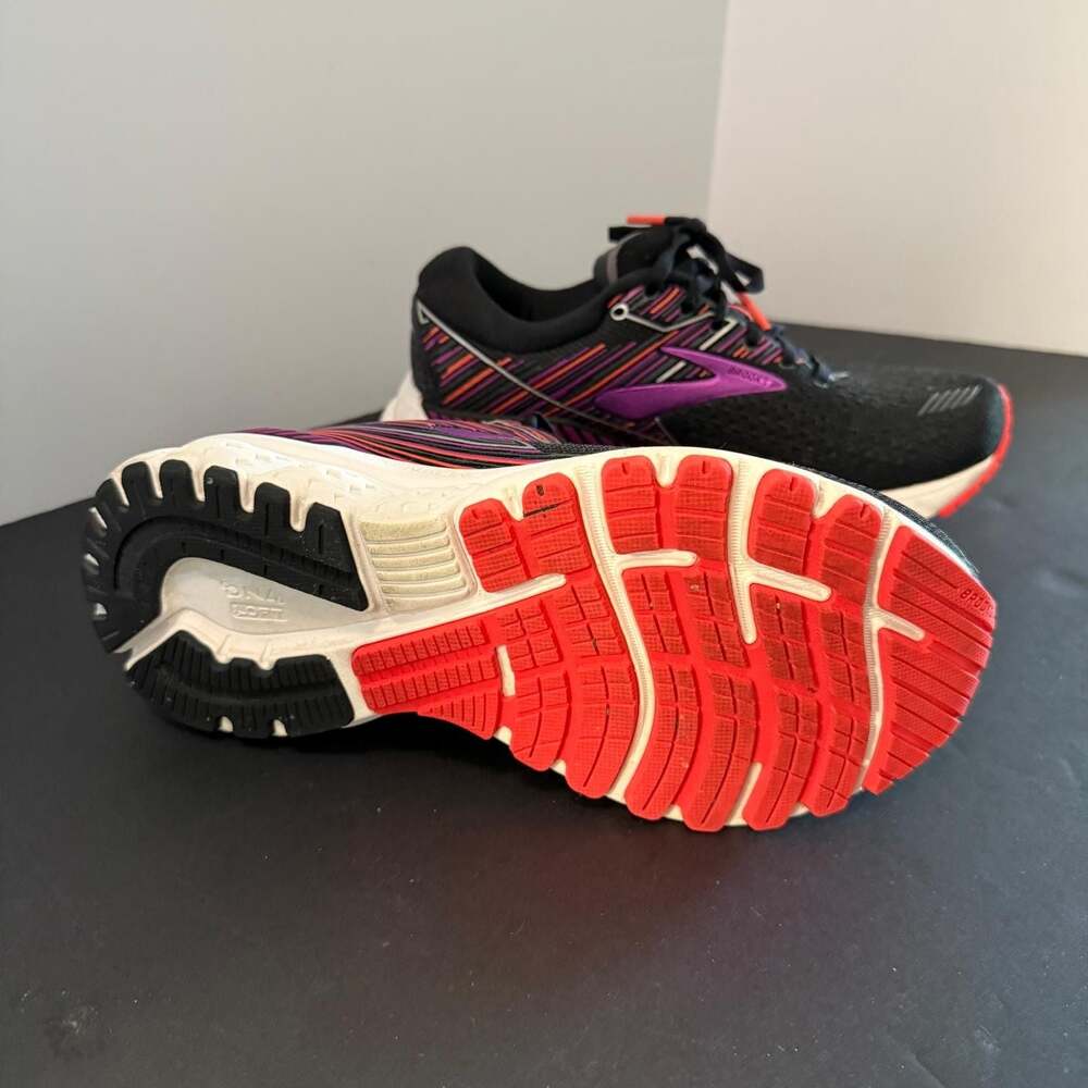 Brooks Adrenaline GTS 19 Women's Running Shoes Black Purple Size 7 - Picture 8 of 16